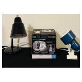 FR - Lot of 3 Household Lamps and Wireless LED Porch Light