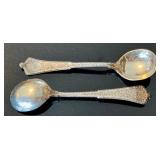 Vintage Tiffany & Co. Persian Pattern Sterling Spoons - Monogrammed (Lot of 4)