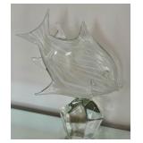 K - Licio Zanetti Murano Glass Fish Sculpture
