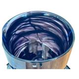 Kosta Boda Glass Vase Indigo Swirl - Swedish Art Glass Vase