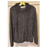 LL - Sarah Bentley Petite PL Black and White Cardigan Sweater