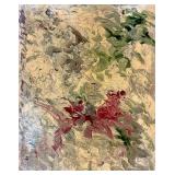 LL - Fred Blumenthal Abstract Oil Painting Fluid Art Framed Wall Art