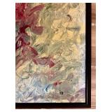 LL - Fred Blumenthal Abstract Oil Painting Fluid Art Framed Wall Art