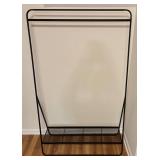 LL - Black Metal Garment Rack with Mesh Shelf