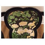 LL - Vintage French Balloon Style Floral Upholstered Armchair