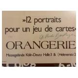 LL - Graciela Rodo Boulanger Signed Lithograph Playing Card Art Cologne 1975 Framed