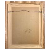 LL - Graciela Rodo Boulanger Signed Lithograph Playing Card Art Cologne 1975 Framed