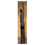 LL - Set of 3 Wooden Nias Adu Zaria Tribal Art Sculptures from Indonesia