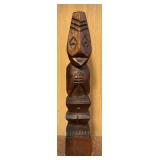 LL - Set of 3 Wooden Nias Adu Zaria Tribal Art Sculptures from Indonesia