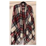 LL - Bellissima Accessories Plaid Shawl, One Size