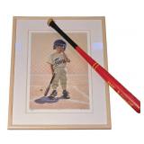 LL-FR - Limited Edition David Wright "First Time Out" Signed Print 269/1000 with Bat
