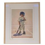 LL-FR - Limited Edition David Wright "First Time Out" Signed Print 269/1000 with Bat