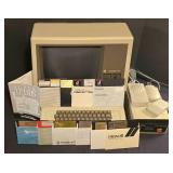 LL-FR - Vintage Apple II Plus Computer System with Disk Drive, Monitor, Accessories, and Vintage Games