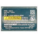 LL-FR - Black & Decker Wizard RT550M Rotary Tool Kit with Accessories and Case