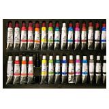 LL-FR - Art101 Wooden Art Set in Case with Acrylic Paints, Pastels, Colored Pencils, and Accessories