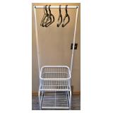 LL-FR - Rolling Laundry Cart with Locking Wheels and Hangers