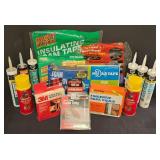 LL-S - Collection of Weatherproofing Supplies and Caulking Materials