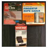 LL-S - Collection of Weatherproofing Supplies and Caulking Materials