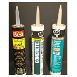LL-S - Collection of Weatherproofing Supplies and Caulking Materials