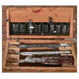 LL-S - Wood Workbench with Assorted Hand Tools and Accessories