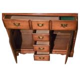 LL-S - Vintage Maple Buffet Cabinet with 4 Drawers and 2 Cabinets