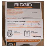 LL-S - RIDGID 9-Gallon Wet/Dry Shop Vacuum WD09700 with Accessories and Box