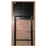 LL-S - Set of 4 Scheibe Black Folding TV Trays with Stand