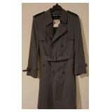 LL-FR - Clipper Mist Trench Coat Size 40 with Belt and Epaulettes