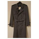 LL-FR - Clipper Mist Trench Coat Size 40 with Belt and Epaulettes
