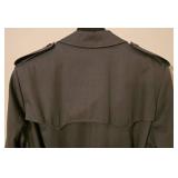 LL-FR - Clipper Mist Trench Coat Size 40 with Belt and Epaulettes
