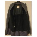 LL-FR - Clipper Mist Trench Coat Size 40 with Belt and Epaulettes