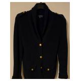 LL-FR - Lauren Ralph Lauren Navy Cotton Cardigan with Gold Buttons Size XL