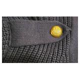 LL-FR - Lauren Ralph Lauren Navy Cotton Cardigan with Gold Buttons Size XL