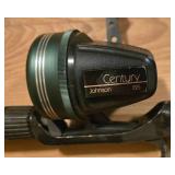LL-FR - Set of 2 Johnson Century Spincast Fishing Rods with 100B and 225 Reels
