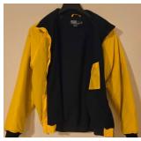 LL-FR - Polo by Ralph Lauren Yellow and Black Jacket Size Large