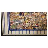 LL-FR - "Remember When..." Framed Collage Brooklyn Dodgers Memorabilia Poster