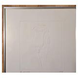 LL-FR - Framed Embossed Flower Artwork H/C Sunshine Signed