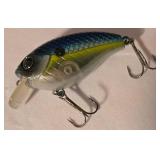 LL-FR - Lot of 3 Vintage Fishing Lures - Lunkerhunt 2.25in, Jitterbug, Hula Popper 4in