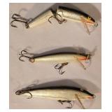 LL-FR - Set of 3 Rapala Minnow Fishing Lures Assorted Sizes