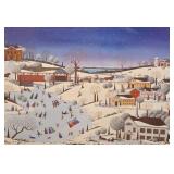 LL-FR - Nobuo Watanabe Skating Party Signed Poster Unframed