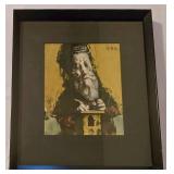 LL-FR - Framed Rabbi Print by Jack Levine