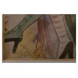 LL-FR - Set of 4 David PH Wong Matted Art Prints and 2 Art Photos