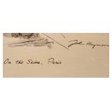 LL-FR - John Haymson "On the Seine, Paris" Unframed Print