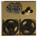 LL-FR - 8mm Film Splicer Lot with Expo 67 Movie, Reels, Splice Tapes, and Accessories