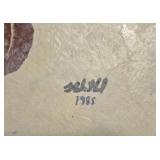 LL-FR - Pair of 1985 Fred Blumenthal Abstract Mixed Media Paintings