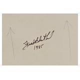 LL-FR - Pair of 1985 Fred Blumenthal Abstract Mixed Media Paintings