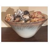 BR2 - Handcrafted Pottery Bowl with Shell Collection
