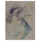 BR2 - Fred Blumenthal Original Abstract Framed Painting