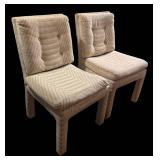 BR2 - Pair of Vintage Upholstered Accent Chairs