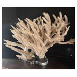 MB - Large White Coral Decor on Lucite Base